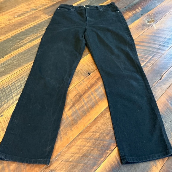 Reformation Cynthia High-Rise Straight Cropped Black Jeans Size 29 - Picture 2 of 9